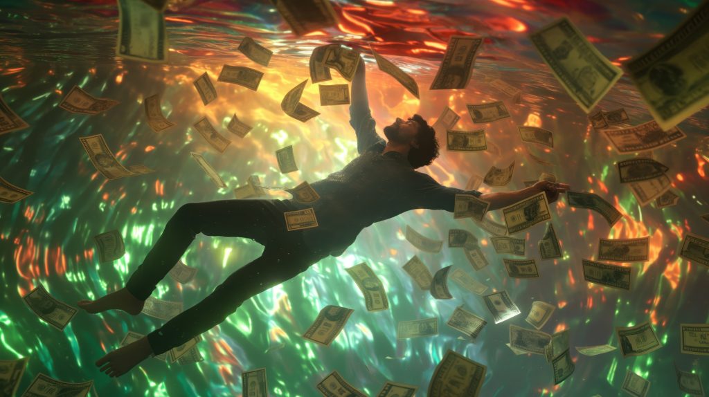 貸款理財金幣掉落的示意圖